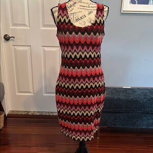 Calvin Klein Multicolor Zigzag Mini Dress